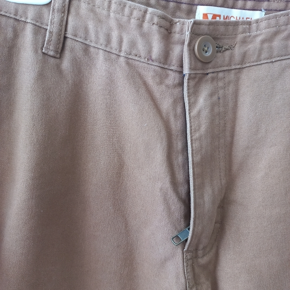 Michael Brandon Men's Tan Chinos Versatile Cotton Twill Size 30 X 30 US - Picture 4 of 12